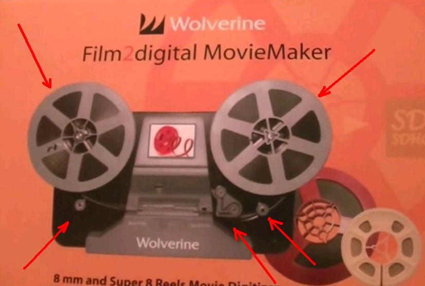 Original Supplier-Wolverine - Supports up to 5-inch 8mm and Super 8 Film  Reels Film Digitizer. Convert Film into Digital Videos. Frame by Frame